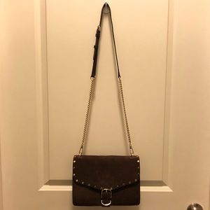 Rebecca Minkoff Brown Suede Leather Crossbody Bag